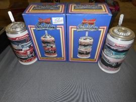 Budweiser classic car steins