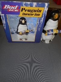 Bud Ice Penguin stein