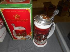 Budweiser Holiday stein