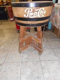 Pepsi Cola  Ice cold Pepsi barrel