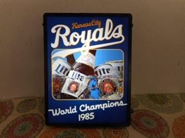 Royals World Champions 1985 lighted sign