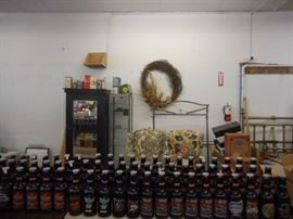 Overall view 15 inch Budweiser bottles