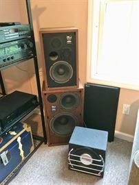 Ohm Speakers Model L and Ohm Speakers Model H and Boston Acoustics