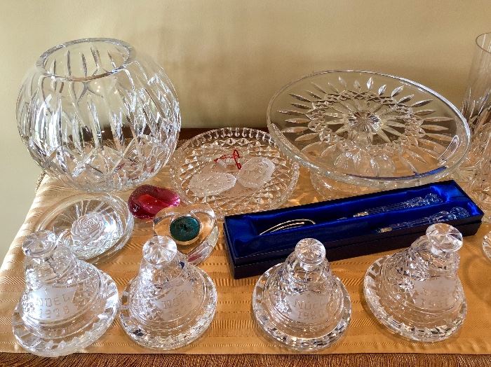 Waterford Crystal Bells Serving Pieces & More