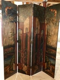 Painted Large Room Divider/Screen