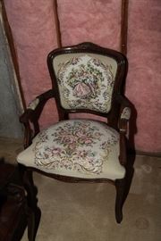 Beautifully embroidered chair