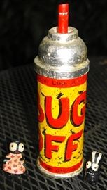Folk art can of bug spray by Cal Roberts