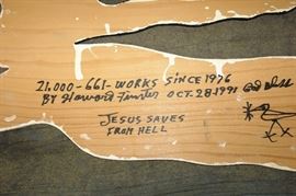 Signature of Howard Finster