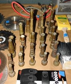 Collection of brass nozzles 