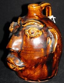 Charles Brown 1979 Face Jug. North Carolina Potter