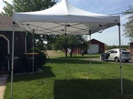 Commercial grade 10' x 10' canopy with side walls. Undercover brand.