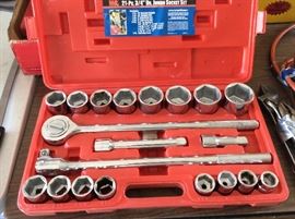 21 piece 3/4" Drive jumbo socket set