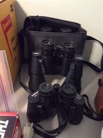 3 pair of binoculars