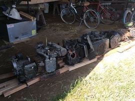 Onan and Kohler engines for John Deere lawn tractors. In various stages of repair.