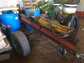 Hydraulic powered log splitter