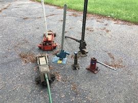 Different styles of jacks