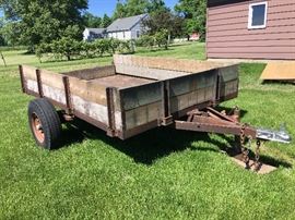 Heavy duty tilt trailer. 6' x 9' with steel diamond plate bed.