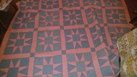 Huge selection of antique quilts some of the best I've ever seen