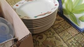 Large set of Cafe Ware Japanese dishes 72 pieces