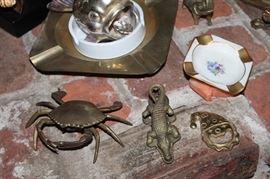 Large collection of brass figurines!