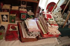 Christmas linens