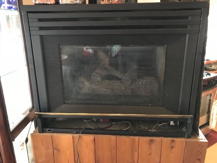 Gas fireplace insert, 36" x  30" x 18"