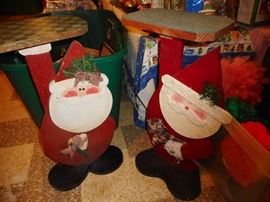 CUTE Hand Made SANTA Tables 