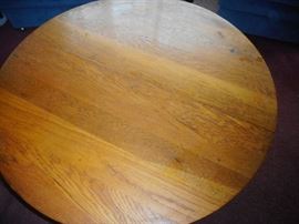 Antique Oak Top of Cocktail Table