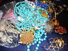 PLENTY of $1  Costume Necklaces..Earrings, Pins..and then NICE COSTUME TOO..