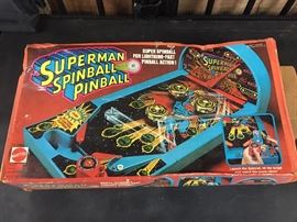 Superman Spinball Pinball Game by Mattel