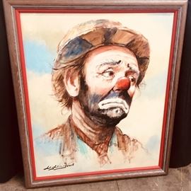 Leighton Jones Clown Painting