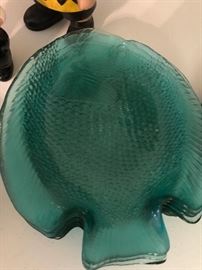 French Fish Glass Plates