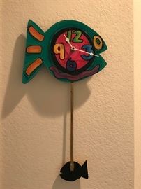Cute Fish Clock