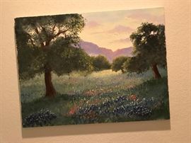 Bluebonnetts Oil Painting