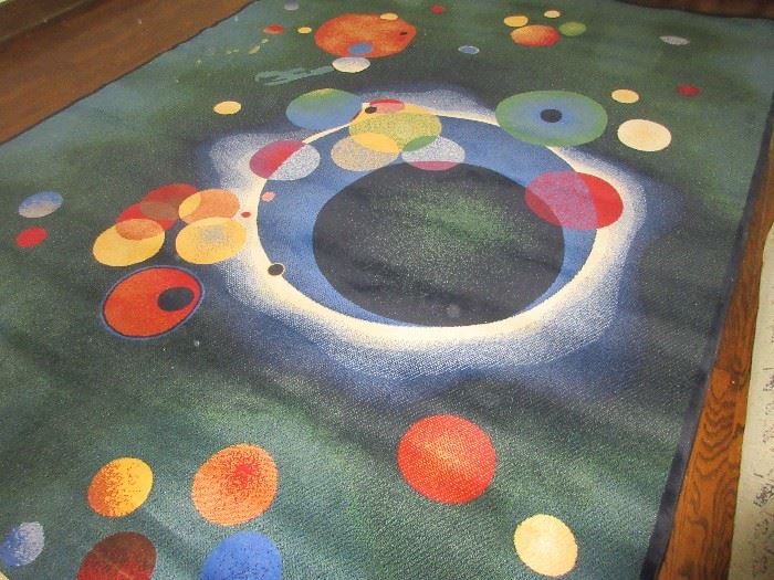 large and funky area rug