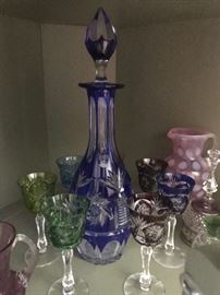 Cut to Clear a Crystal Decanter Set 