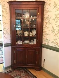 Traditional Cherry Corner Cabinet