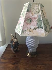 Antique Hobnail Lamp 