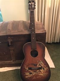 Vintage Gene Autry round-up guitar