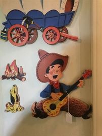 Vintage child’s wall hangings
