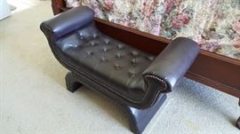 Leather bench