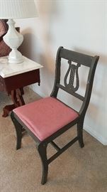 Lyre back chair