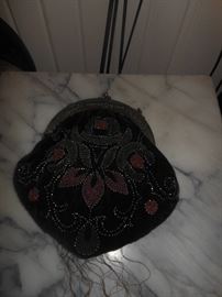 Antique beaded handbag