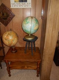 World globes and other
