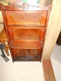 Antique wall cabinet once a built in