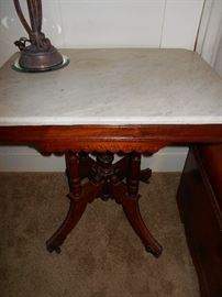Large marble top table