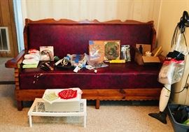 Hand made sofa
Vacuums
Clocks