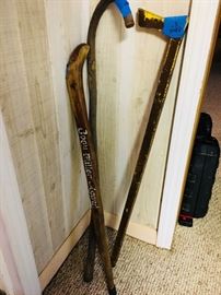 Old canes hand carved
