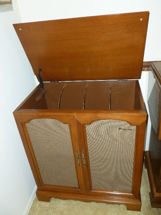 vintage Magnavox record cabinet