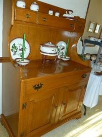 Solid maple hutch by Willets